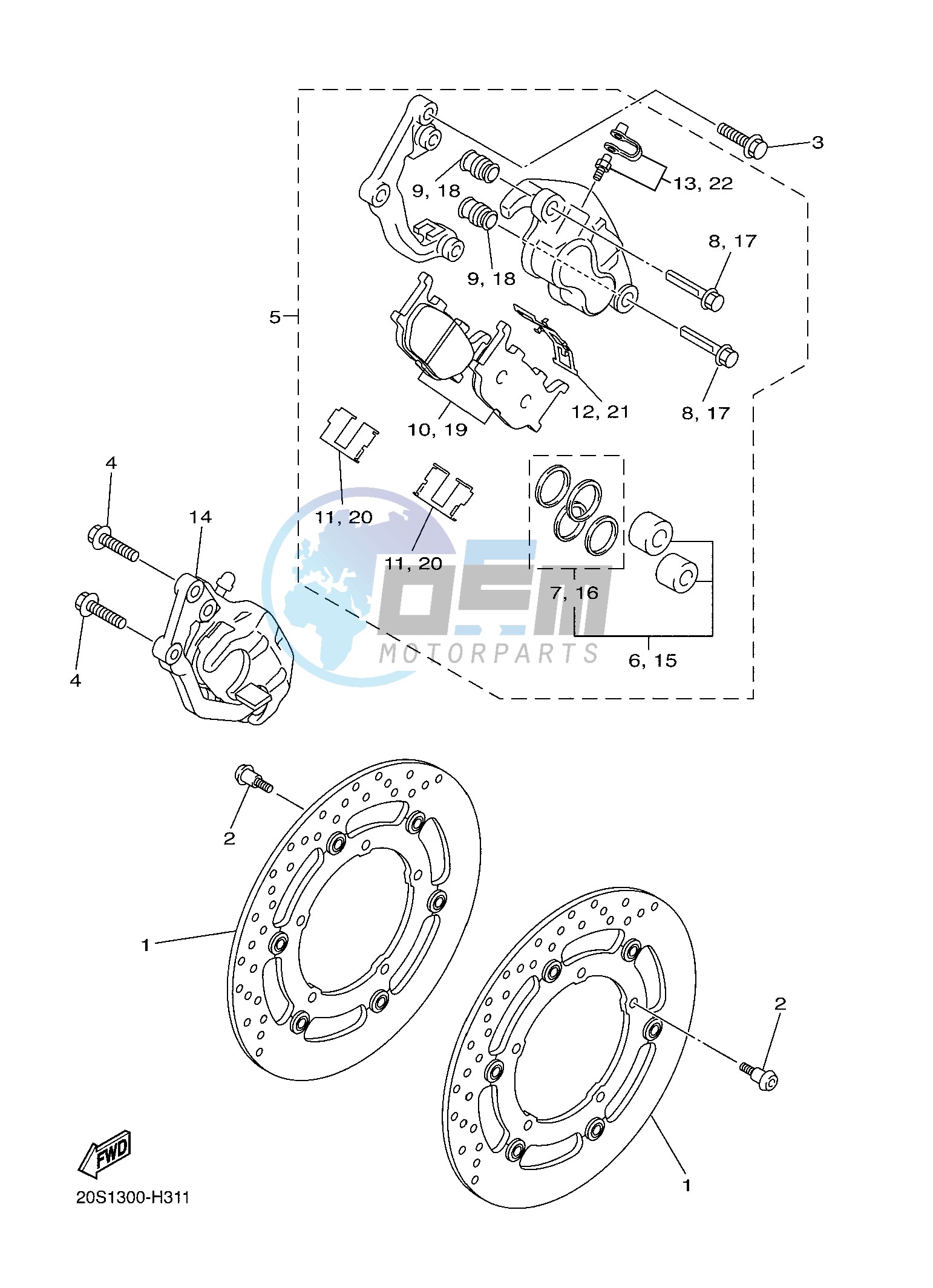 FRONT BRAKE CALIPER