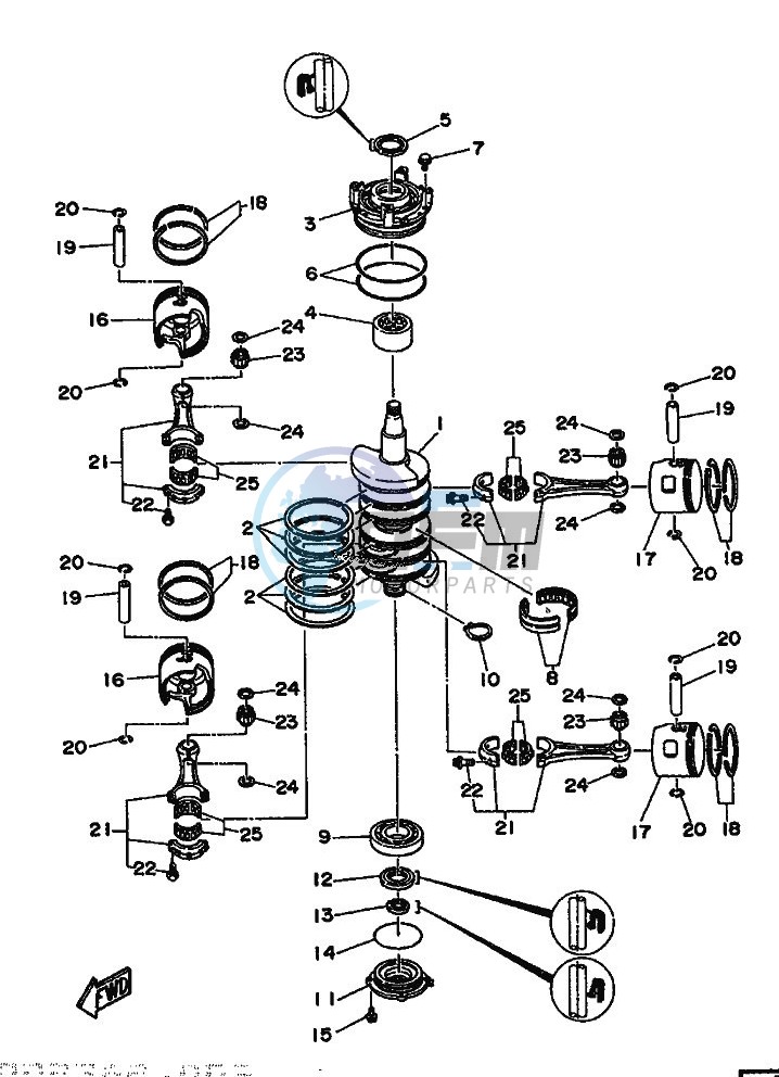 CRANKSHAFT--PISTON