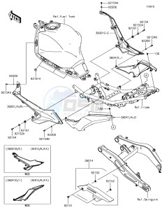 NINJA 650 EX650KJF XX (EU ME A(FRICA) drawing Side Covers/Chain Cover