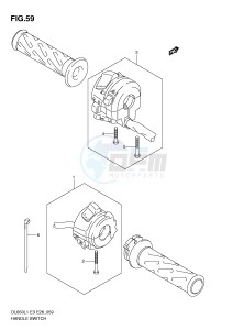 DL650 (E3) V-Strom drawing HANDLE SWITCH