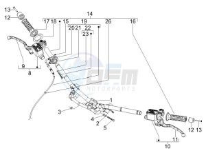 Runner 200 ST 4t e3 drawing Handlebars - Master cilinder