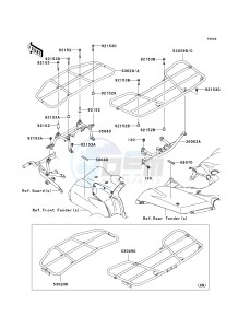 KVF 750 E [BRUTE FORCE 750 4X4I NRA OUTDOORS] (E8F-E9FA) E8FA drawing CARRIER-- S- -