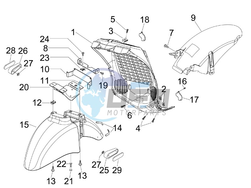 Wheel housing - Mudguard