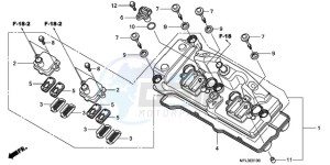 CBR1000RAA Korea - (KO / ABS) drawing CYLINDER HEAD COVER