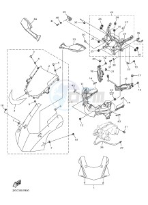 YZF-R1M 998 R3 (2KSC 2KSD) drawing COWLING 1