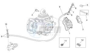 Sport 1200 1200 drawing Rear brake caliper