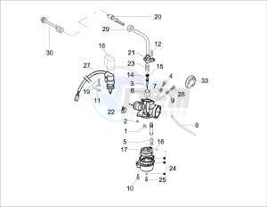 Typhoon 50 2t e2 drawing Carburetors components