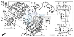 CBF1000SA UK - (E / ABS MKH) drawing CRANKCASE