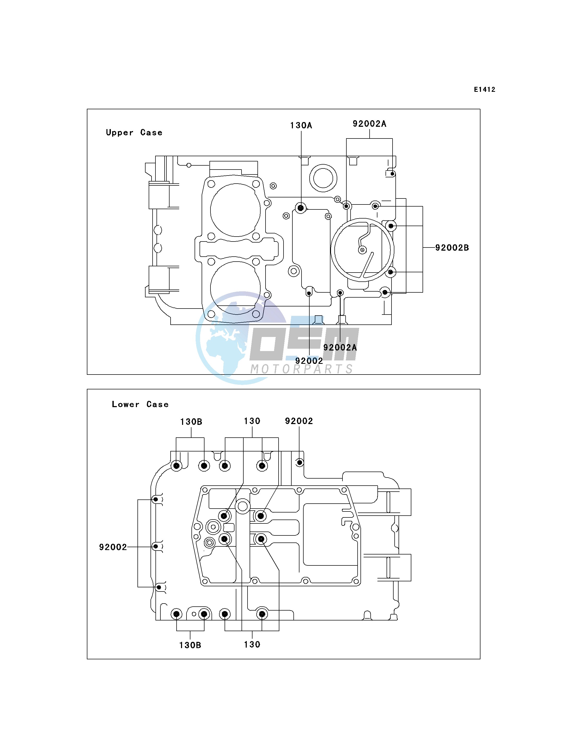 CRANKCASE BOLT PATTERN