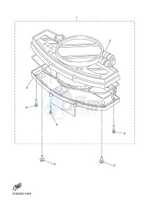 YZF-R6 600 R6 (2CXR) drawing METER