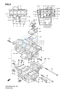 GSX-R600 (E2) drawing CRANKCASE