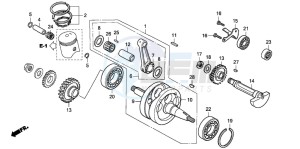 CRM125R drawing CRANKSHAFT/PISTON