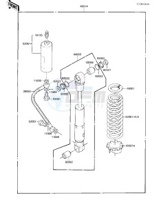 KX 80 E [KX80] (E1) [KX80] drawing SHOCK ABSORBER