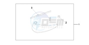 VT750CA9 Australia - (U / MME SPC) drawing CHROME FRONT FEND