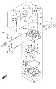 DF 9.9A drawing Carburetor Non-Remote Control