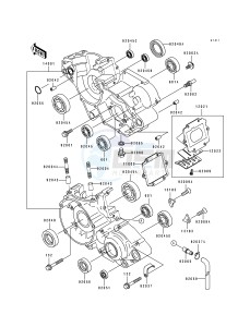 KX 125 J [KX125] (J1) [KX125] drawing CRANKCASE