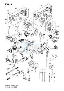 AN400 (E3-E28) Burgman drawing WIRING HARNESS (AN400K7)