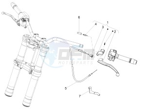 TUONO 125 4T E4 ABS (EMEA) drawing Clutch control