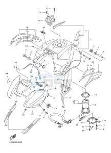 FZ8-N FZ8 (NAKED) 800 (2SH5) drawing FUEL TANK