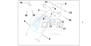 XL1000V VARADERO drawing PANNIER STAY SET