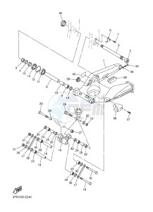 FJR1300A FJR1300-A FJR1300A ABS (B881) drawing REAR ARM