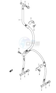 SV650 (E2) drawing FRONT BRAKE HOSE (SEE NOTE)