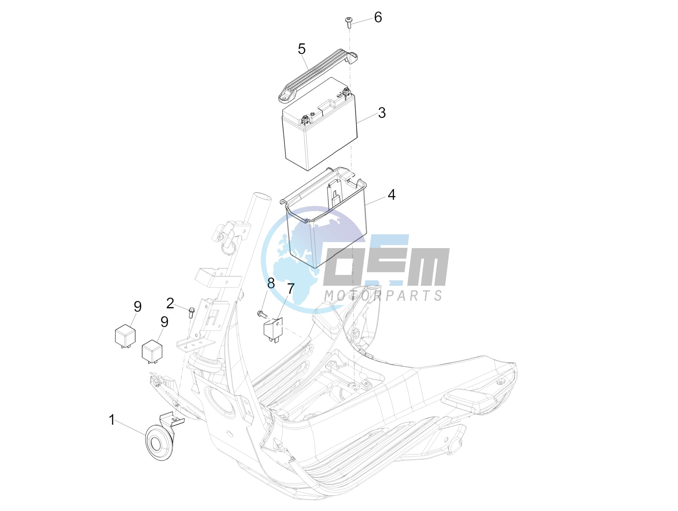 Remote control switches - Battery - Horn