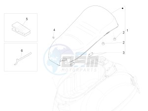 GTS 125 E4 ABS 4T SUPER (EMEA) drawing Saddle/seats