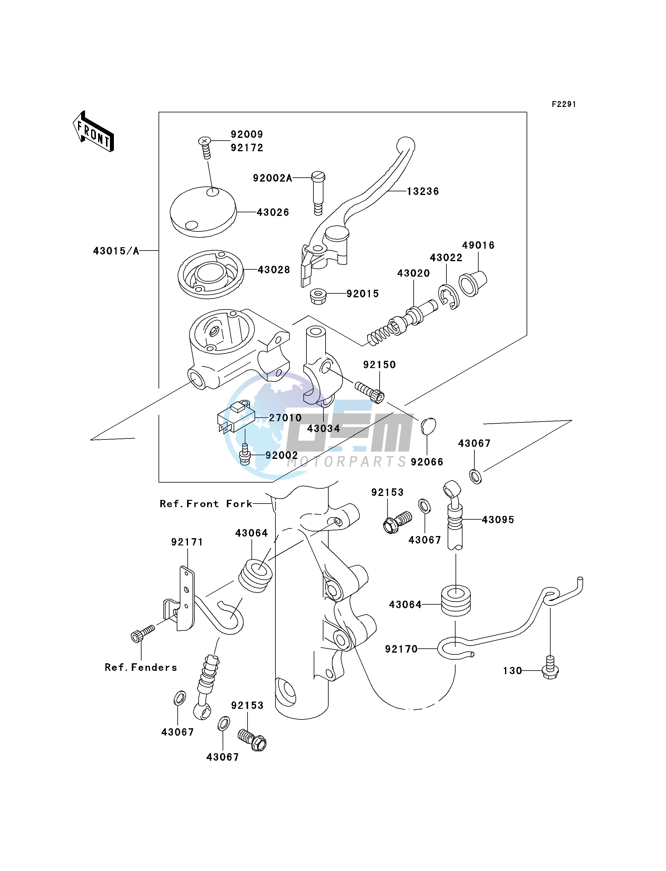 FRONT MASTER CYLINDER