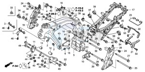 CBF600N drawing FRAME BODY (CBF600S8/SA8/N8/NA8)