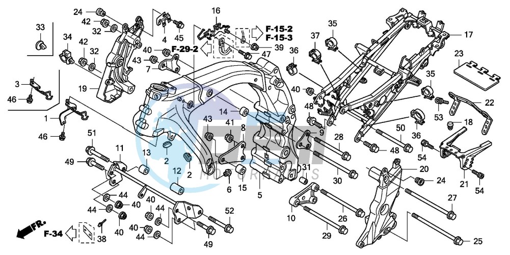 FRAME BODY (CBF600S8/SA8/N8/NA8)