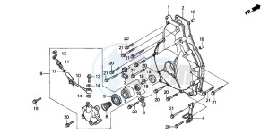 GL1500SE GOLDWING SE drawing CLUTCH COVER