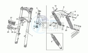 V 65 650 Florida Florida drawing Front/rear shock absorber