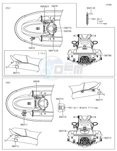 JET SKI STX-15F JT1500AGF EU drawing Labels