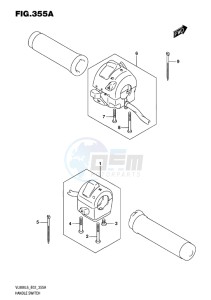 VL800 INTRUDER EU drawing HANDLE SWITCH