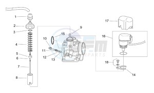 Mojito custom 50 2t (eng. aprilia) drawing Carburettor I