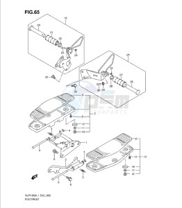 VLR1800 drawing FOOTREST (VLR1800L1 E2)