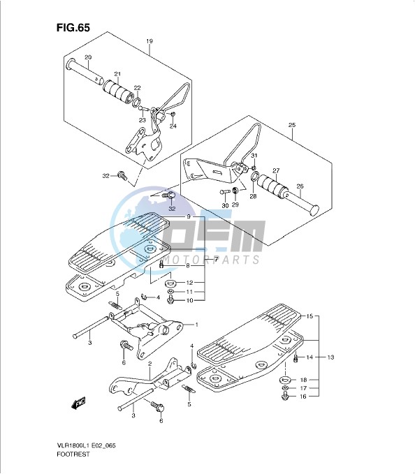 FOOTREST (VLR1800L1 E2)