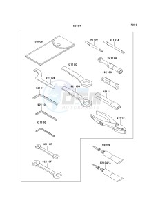 KLE 650 A [VERSYS] (9F-9F) A7F drawing OWNERS TOOLS