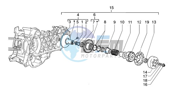 Driven pulley