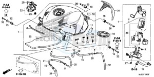 CB650FAJ CB650F 2ED drawing FUEL TANK