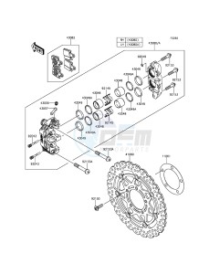 NINJA_ZX-6R ZX600REF FR GB XX (EU ME A(FRICA) drawing Front Brake