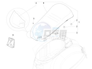 GTS 125 4T 3V ie Super (APAC) (RK, VT) drawing Saddle/seats