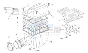 RS 125 Tuono drawing Air box