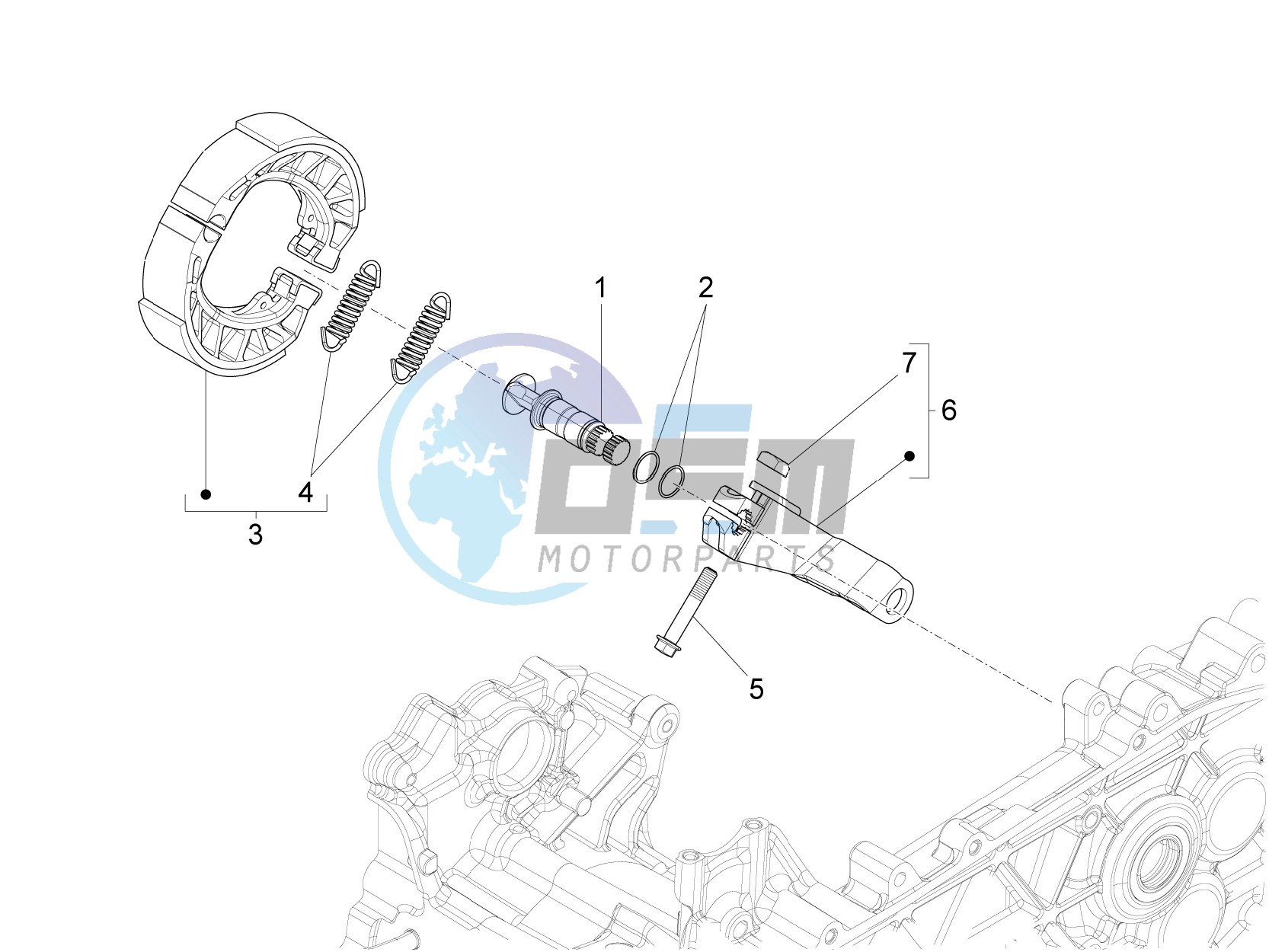 Rear brake - Brake jaw