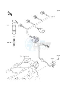 ZX 1000 D [NINJA ZX-10R] (D6F-D7FA) D6F drawing IGNITION SYSTEM