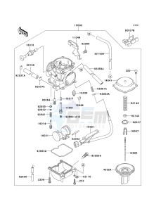 KLX 250 D [KLX250R] (D2-D4) [KLX250R] drawing CARBURETOR