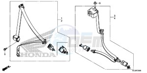 SXS700M2H Europe Direct - (ED) drawing SEATBELT