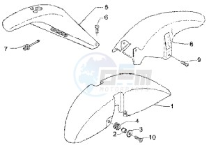 X9 200 180 drawing Wheel compartmentmudguard