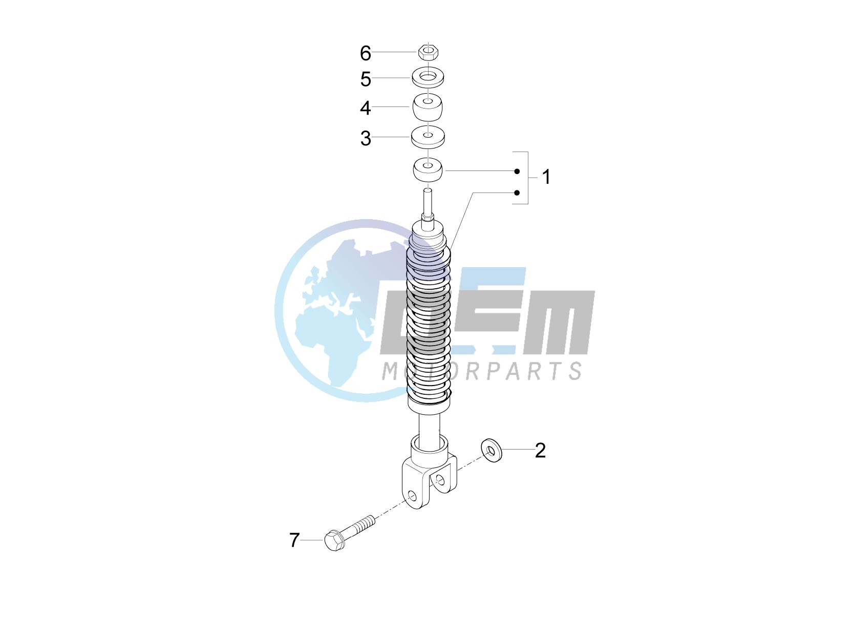 Rear suspension - Shock absorbers